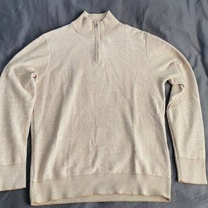 Bonobos Cotton Cashmere Half Zip Sweater M
